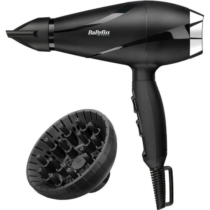 Seche-cheveux - BaByliss - 6713DE Shine Pro 2200 - Moteur AC - Fabriqué en Italie