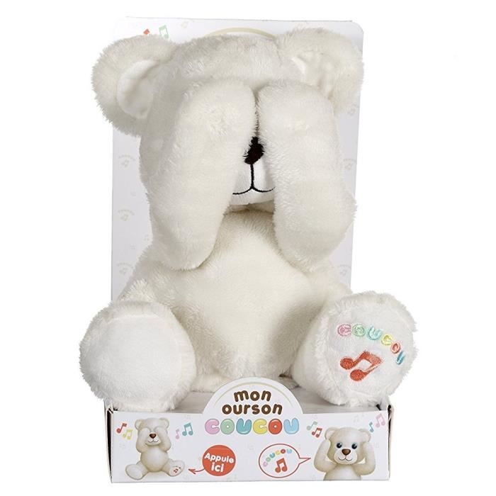 Peluche Ourson Coucou - GIPSY - 25 cm - Mixte - Plush