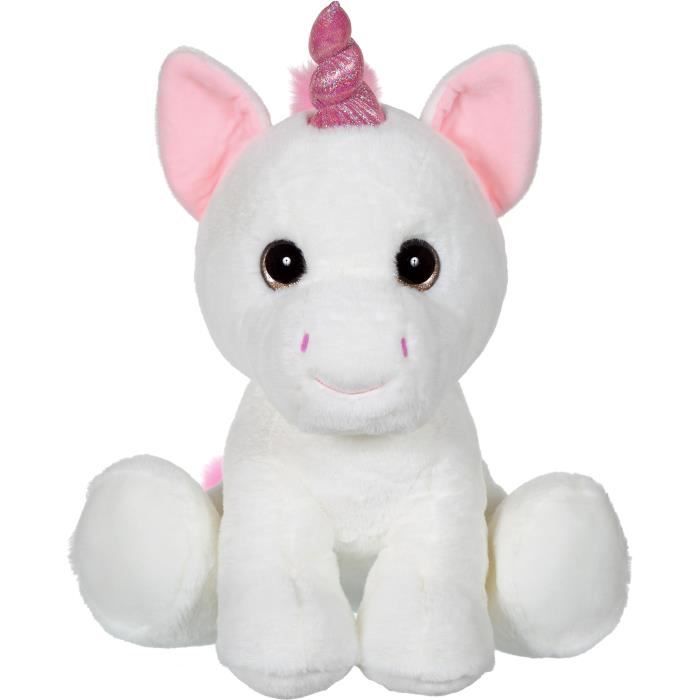 Peluche Licorne GIPSY - Puppy Eyes Pets 40 cm - Blanc - Pour Enfant des la Naissance