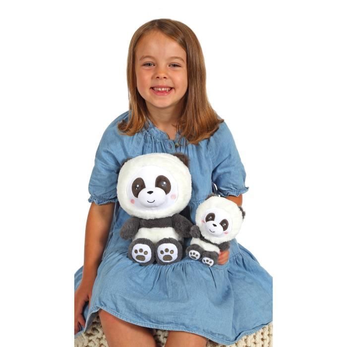 Peluche Panda Hoody Pets - GIPSY TOYS - 24 cm