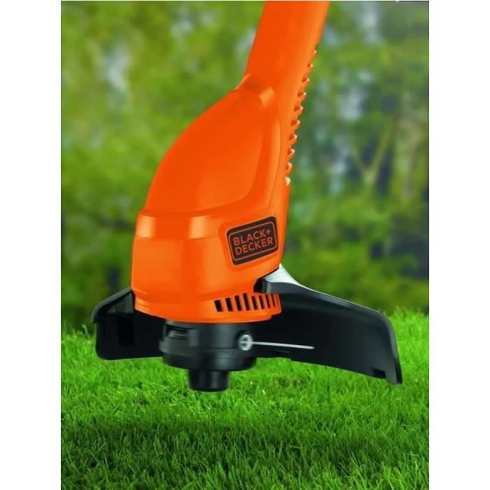 Coupe-Bordures Filaire BLACK+DECKER GL310 300W 25cm - Déroulement du Fil par Frappe au Sol