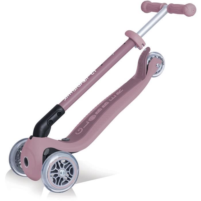 Trottinette 3 roues évolutive - GLOBBER - ACTIVE ECOLOGIC - Framboise - Plastique recyclé - Porteur - Siege large - 15 mois a 9 ans