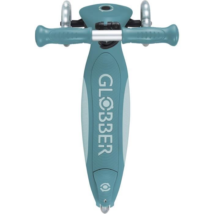 Globber - Trottinette PRIMO FOLDABLE PLUS LIGHTS V2 - Bleu Aqua