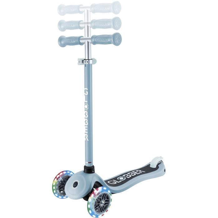 Trottinette 3 roues - GLOBBER - PRIMO LIGHTS - Bleu - Roues lumineuses - 2 a 7 ans - 50 Kg