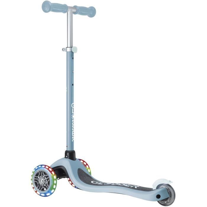 Trottinette 3 roues - GLOBBER - PRIMO LIGHTS - Bleu - Roues lumineuses - 2 a 7 ans - 50 Kg