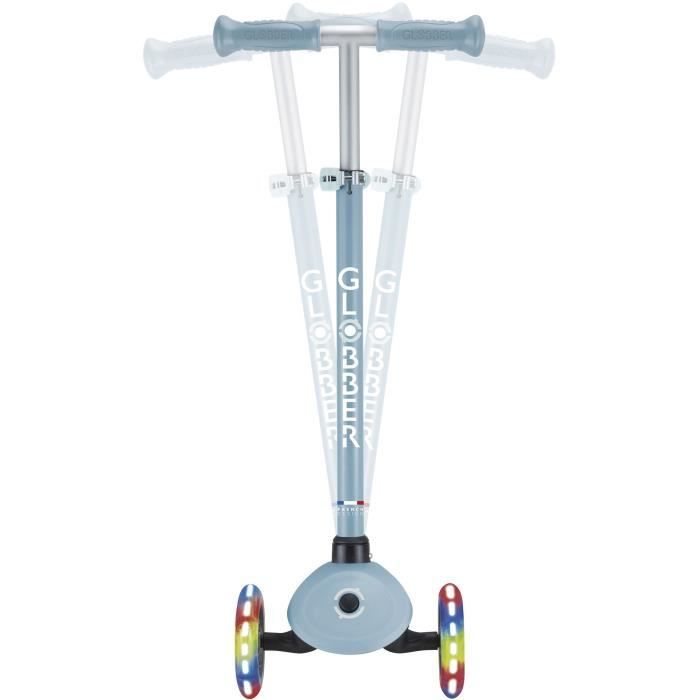 Trottinette 3 roues - GLOBBER - PRIMO LIGHTS - Bleu - Roues lumineuses - 2 a 7 ans - 50 Kg