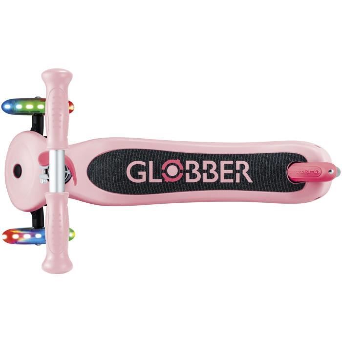 Trottinette 3 roues - GLOBBER - PRIMO LIGHTS - Rose Pastel - Roues lumineuses - 2 a 7 ans - 50 Kg