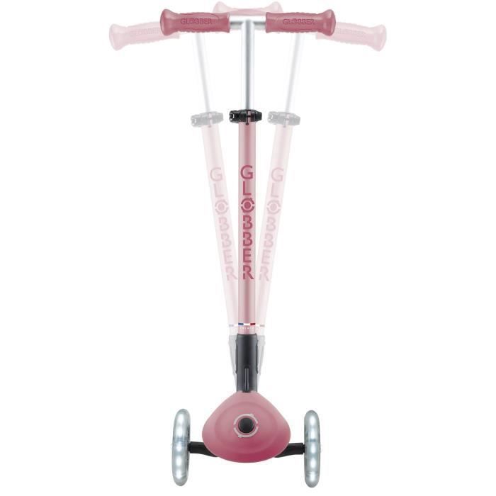 Globber - Trottinette PRIMO FOLDABLE PLUS LIGHTS V2 - Rose pastel