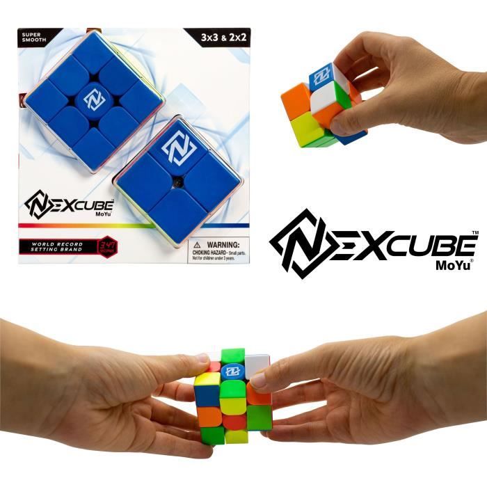 Puzzle Cube Nexcube 3x3 + 2x2 Classic - MoYu - Multicolore - Extérieur - Neuf