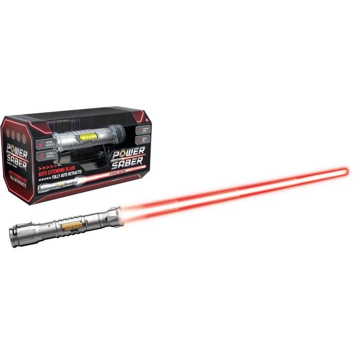 Jeux de rôle - GOLIATH - Power Saber Red - Sabre 1:1 contractable et rétractable! Des 8 ans