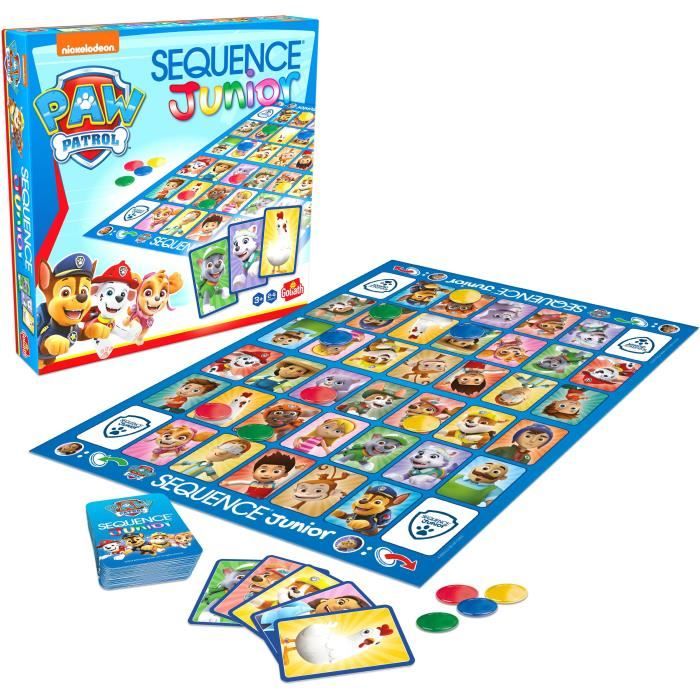 Jeu de société - GOLIATH - Sequence Junior Pat'Patrouille - Jeu familial des 3 ans