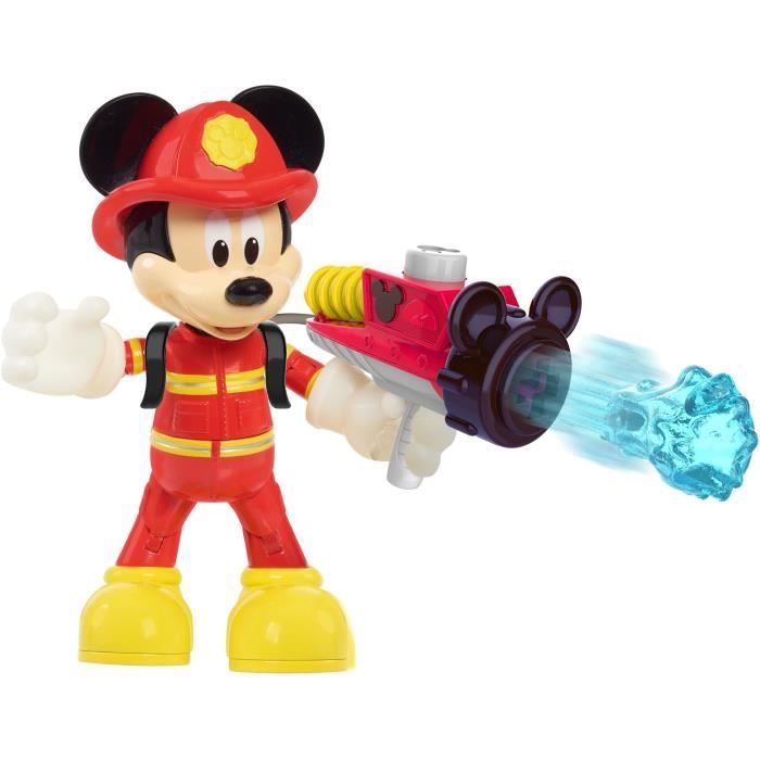 Figurine Pompier Mickey 15 cm - DISNEY - Jouet pour enfants des 3 ans - MCC20 - Articulée