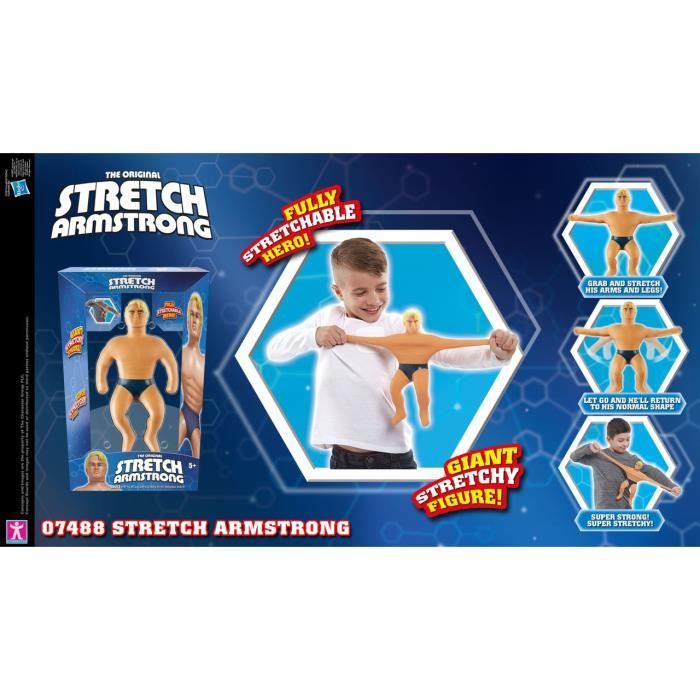 Figurine Stretch Armstrong étirable de 25 cm pour enfants des 5 ans - TRE03