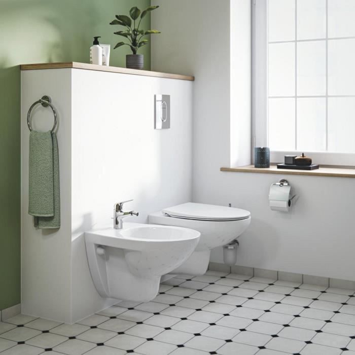 Mitigeur monocommande bidet - GROHE Swift - 24332001 - Chromé - Avec rotule - Economie d'eau