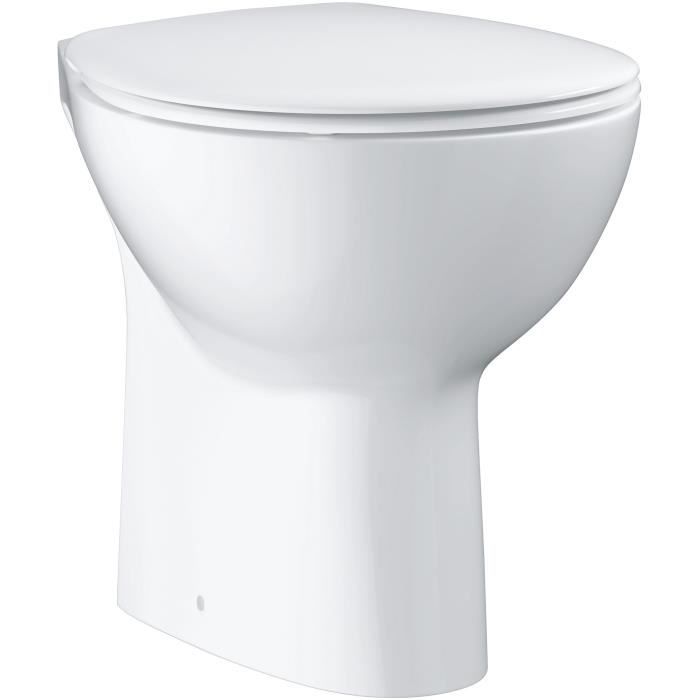 Abattant WC - GROHE - Bau Ceramic - Blanc alpin - Duroplast - SoftClose