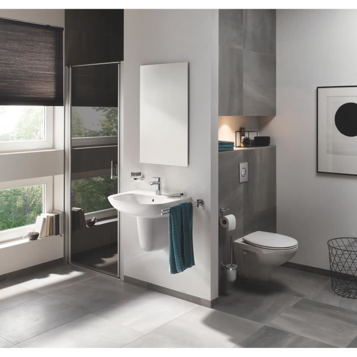 Abattant WC - GROHE - Bau Ceramic - Blanc alpin - Duroplast - SoftClose