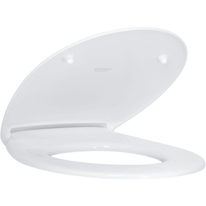 Abattant WC - GROHE - Bau Ceramic - Blanc alpin - Duroplast - SoftClose