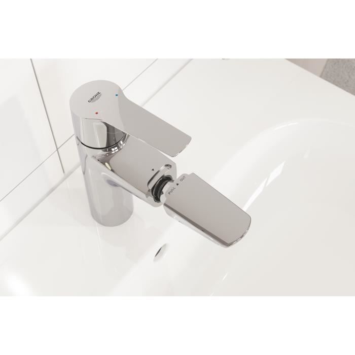 GROHE QUICKFIX Mitigeur monocommande lavabo de salle de bains Start, douchette extractible Mousseur économie d'eau taille M