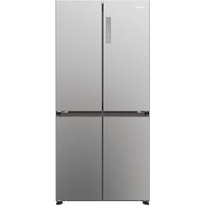 Réfrigérateur multi-portes - HAIER - HCR3818ENMM - Classe E - 467 L - 35 dB - 181,5 x 83,3 x 65 cm - Silver