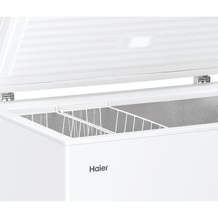 Congélateur coffre - HAIER - Series 5 HCE301E - Classe E - 300 L -  89,5 x 111 x 62 cm - Blanc