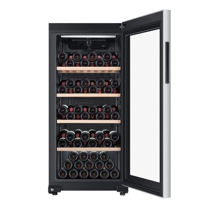 HAIER HWS116GAE - Cave a vin de vieillissement - Pose libre - 116 bouteilles H126.5 x L59,5 cm - Noir