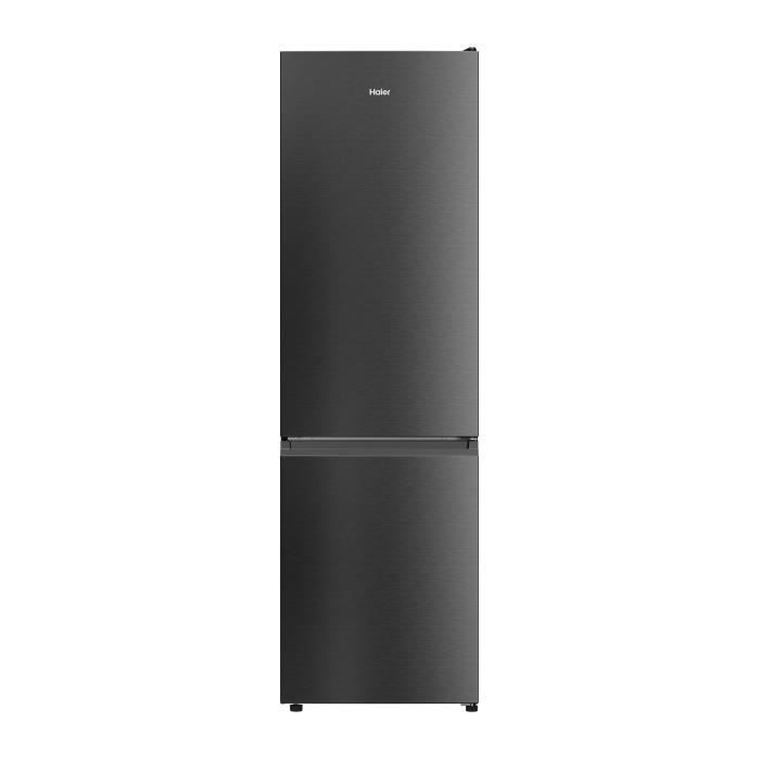 RÉFRIGÉRATEUR COMBINÉ-  HAIER - HDW1620DNPD - Classe D - 377 L - Inox foncé