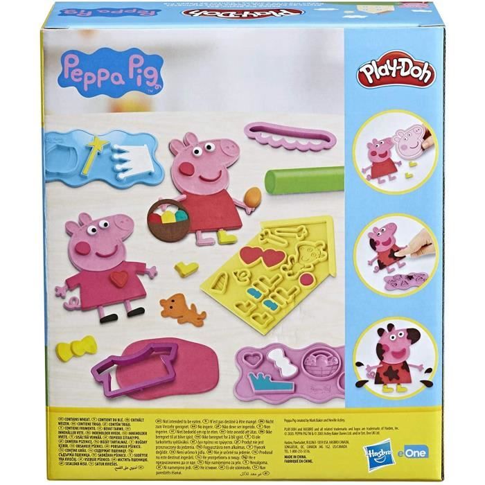 PLAY-DOH - Styles de Peppa Pig avec 9 Pots de pâte a modeler atoxique - 11 accessoires - jouet pour enfants - des 3 ans - Les héros