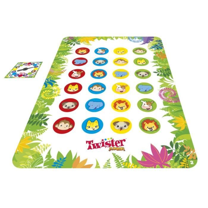 Twister Junior - tapis réversible 2-en-1 évolutif - Jeu de société junior - Hasbro Gaming