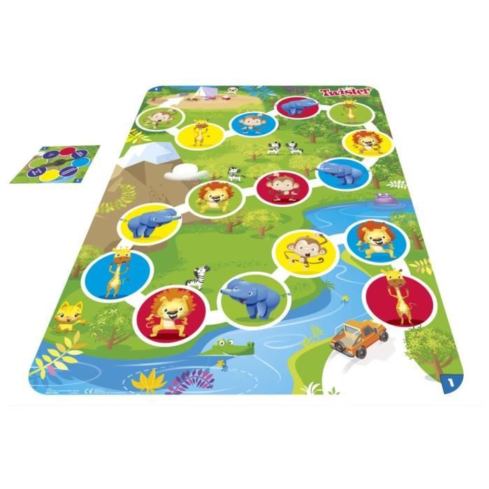 Twister Junior - tapis réversible 2-en-1 évolutif - Jeu de société junior - Hasbro Gaming