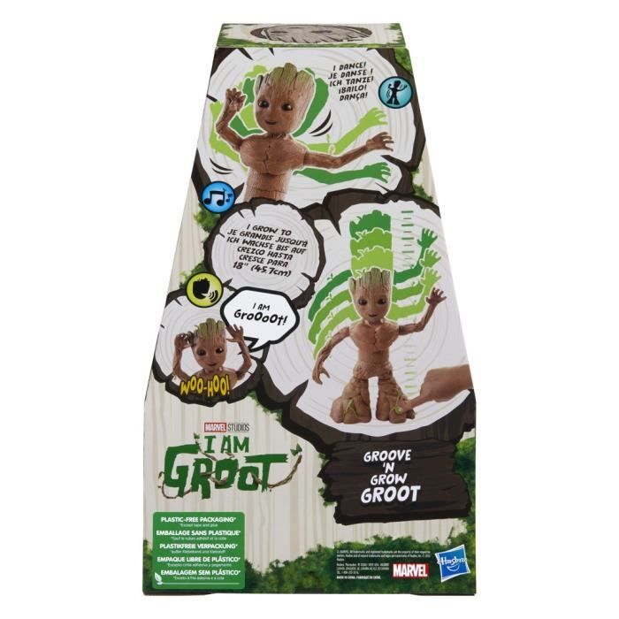 Figurine interactive Groot - HASBRO - I Am Groot Groove 'N Grow Groot - Grandit et danse - Multicolore