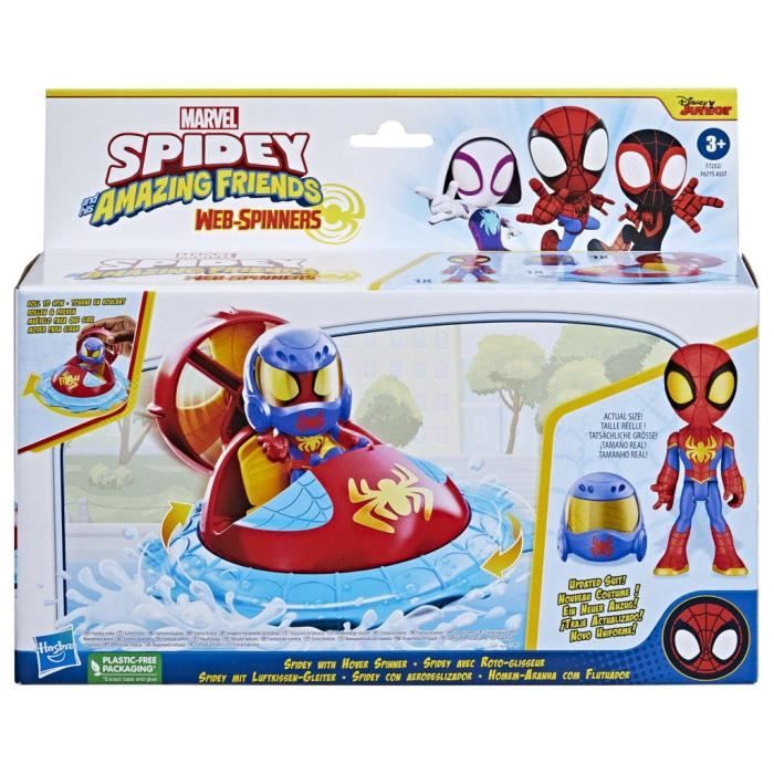 Figurine Spidey avec Roto-glisseur et accessoire - Spidey et ses Amis Extraordinaires - HASBRO