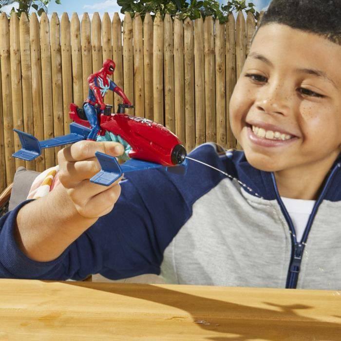 Coffret Spider-Man Hydro-Jet, figurine avec véhicule, Marvel Spider-Man, Epic Hero Series Web Splashers