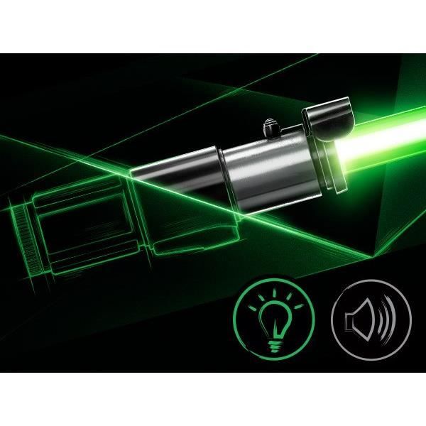 Sabre Laser électroniquede Yoda Premium Force FX Elite, Article de Cosplay pour Adultes, Star Wars The Black Series