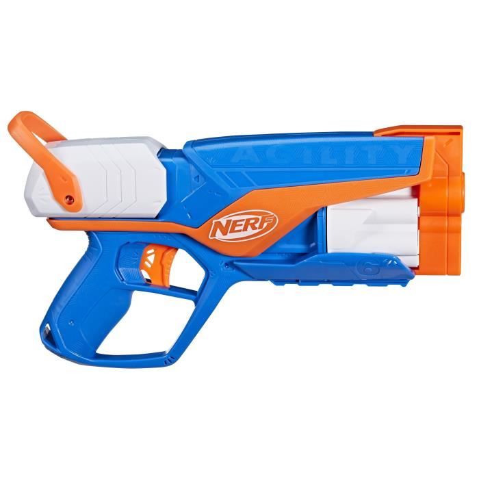 NERF blaster Agility N Series, 12 fléchettes Nerf N1 uniquement pour les blasters Nerf N Series, barillet 6 fléchettes, jeux d'extér