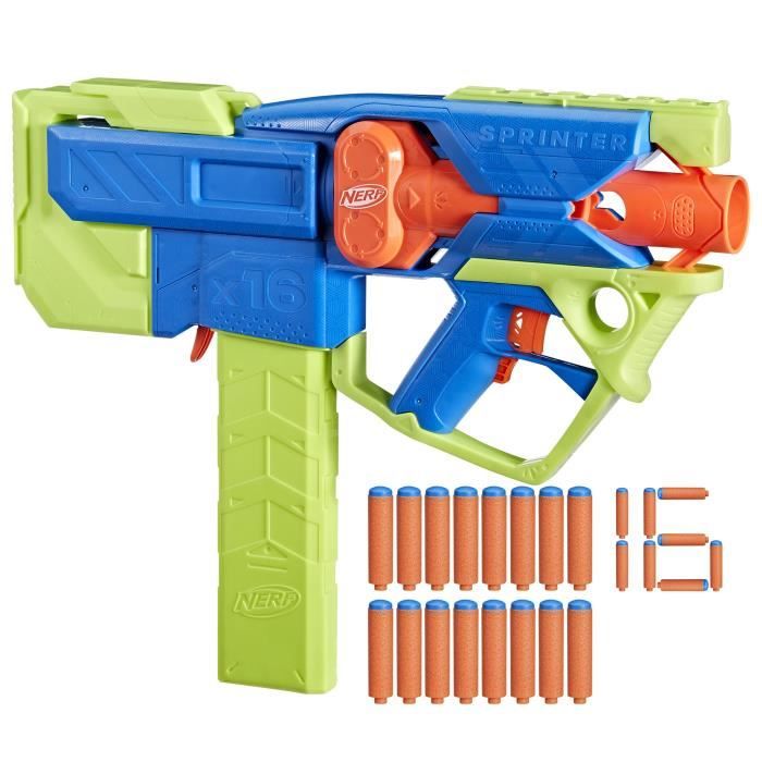 NERF Pack 3 blasters N Series Gear Up, pistolet a fléchettes, 18 fléchettes Nerf N1 compatibles uniquement avec les blasters Nerf N