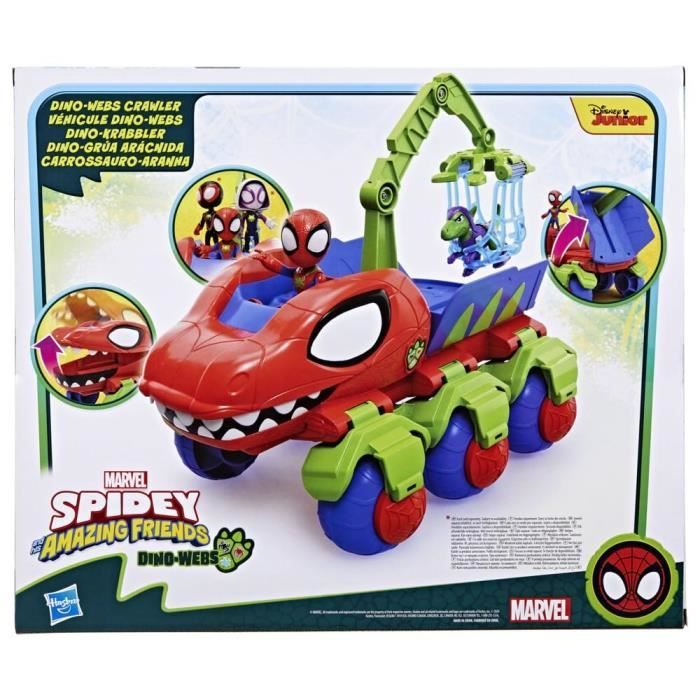 Spidey Véhicule Dino-Webs avec jouets Spider-Man, a partir de 3 ans, Spidey et ses Amis Extraordinaires