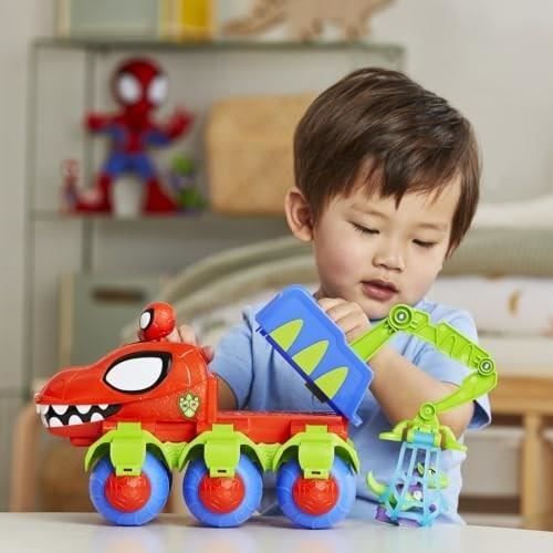 Spidey Véhicule Dino-Webs avec jouets Spider-Man, a partir de 3 ans, Spidey et ses Amis Extraordinaires