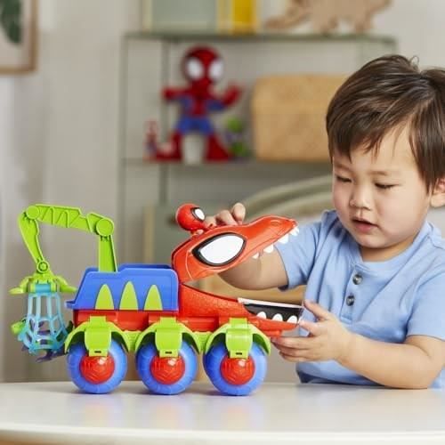 Spidey Véhicule Dino-Webs avec jouets Spider-Man, a partir de 3 ans, Spidey et ses Amis Extraordinaires