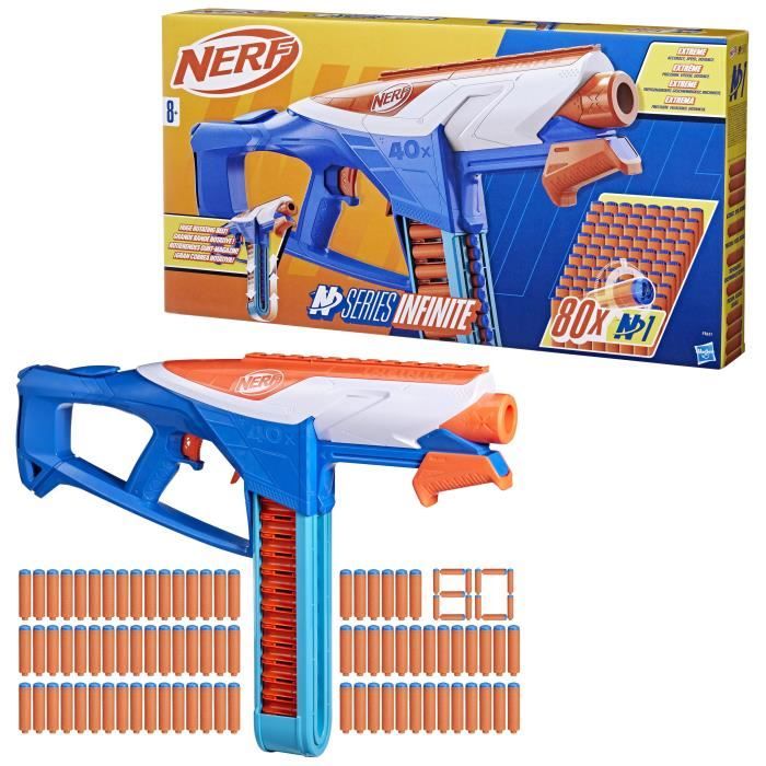 Nerf NSeries blaster Infinite a fléchette, 80 fléchettes, a partir de 8 ans