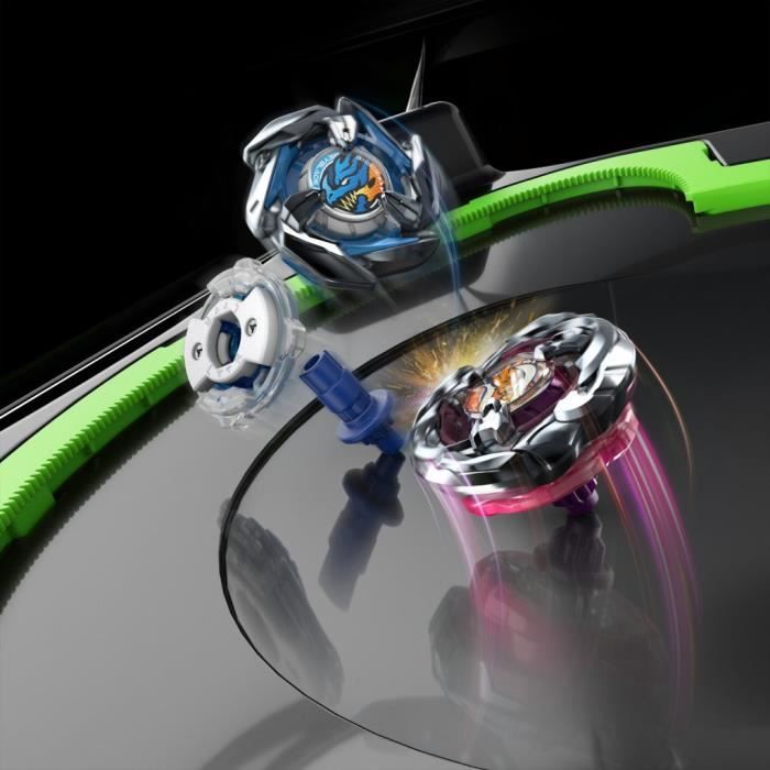 Beyblade X Set de combat Xtreme avec arene Beystadium, 2 toupies a rotation droite, 2 lanceurs, des 8 ans