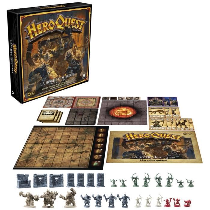 HeroQuest, pack de quete La horde des ogres, jeu de plateau, systeme de jeu HeroQuest requis