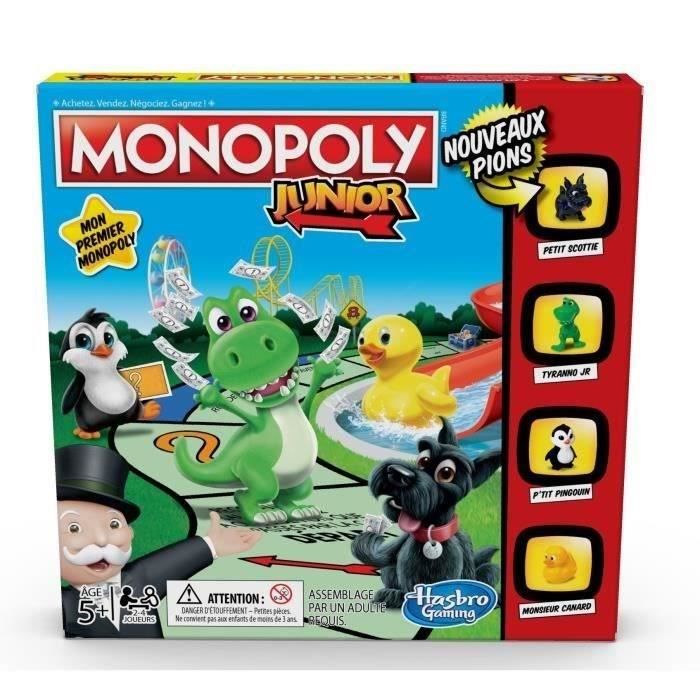 MONOPOLY Junior - Jeu de société pour enfants - Jeu de plateau - Version francaise