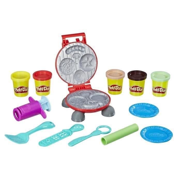 Play-Doh Burger Party, Set pâtes a modeler Playdoh Kitchen, Accessoires pour créer des hamburgers et hot-dogs, Des 3 ans