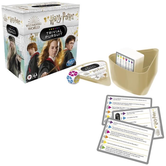 Trivial Pursuit Harry Potter, Jeu de société de questions-réponses compact, 600 questions, Hasbro Gaming, Wizarding World, Des 8 ans