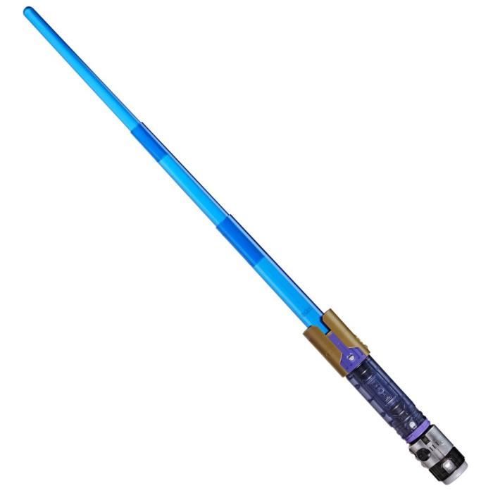 Sabre laser électronique Maître Jedi Sol, bleu personnalisable officiel sous licence Star Wars Lightsaber Forge Kyber Core, des 4 an