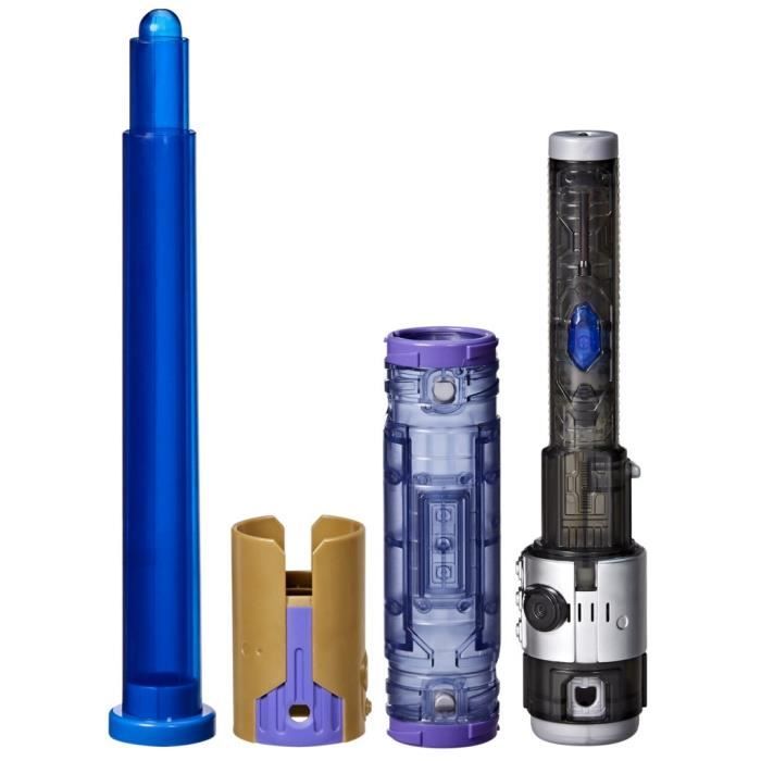 Sabre laser électronique Maître Jedi Sol, bleu personnalisable officiel sous licence Star Wars Lightsaber Forge Kyber Core, des 4 an