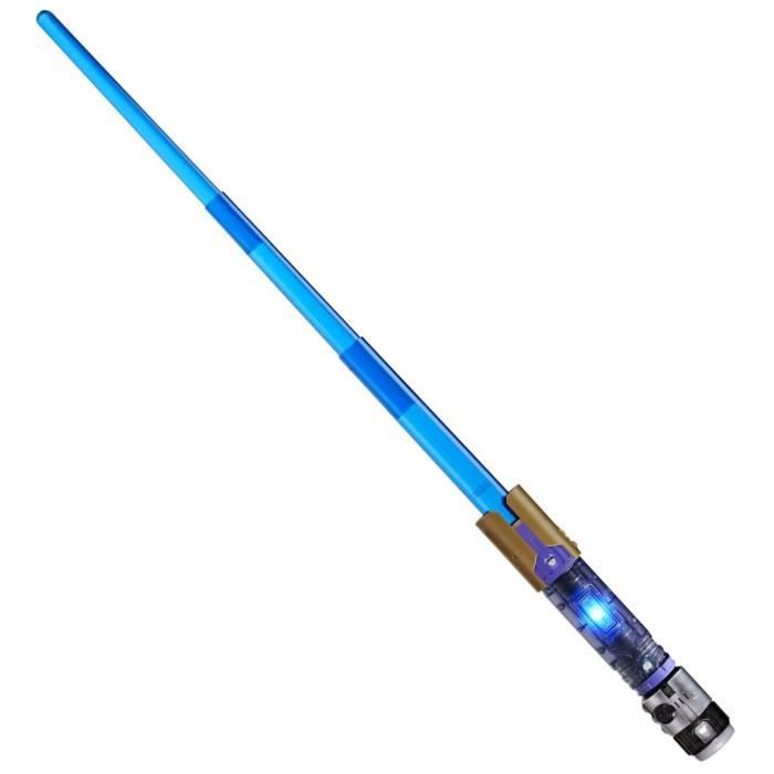 Sabre laser électronique Maître Jedi Sol, bleu personnalisable officiel sous licence Star Wars Lightsaber Forge Kyber Core, des 4 an