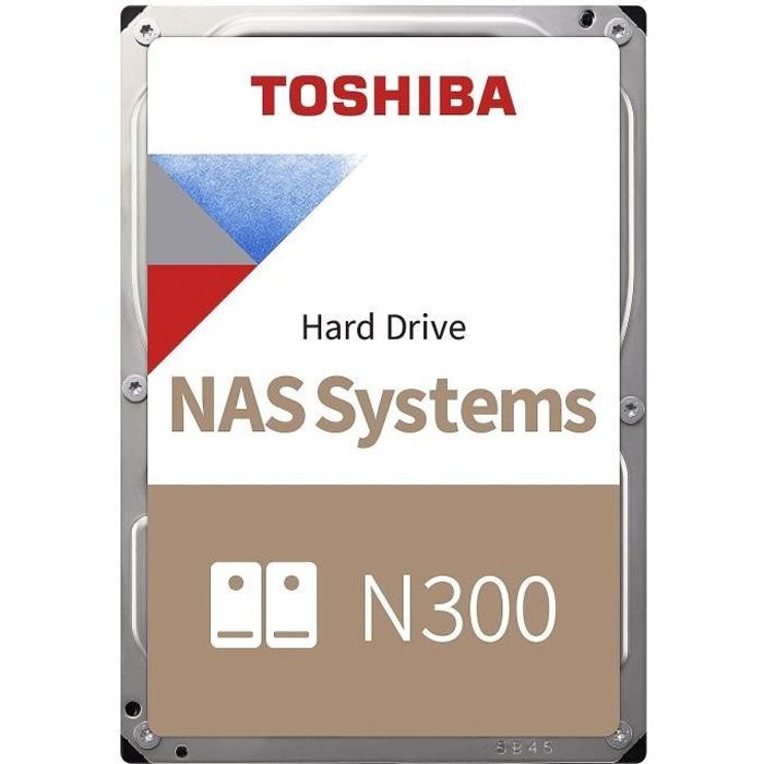 Disque Dur Interne - TOSHIBA - NAS N300 - 4To - 7200 tr/min - 3,5 (HDWG440EZSTA)