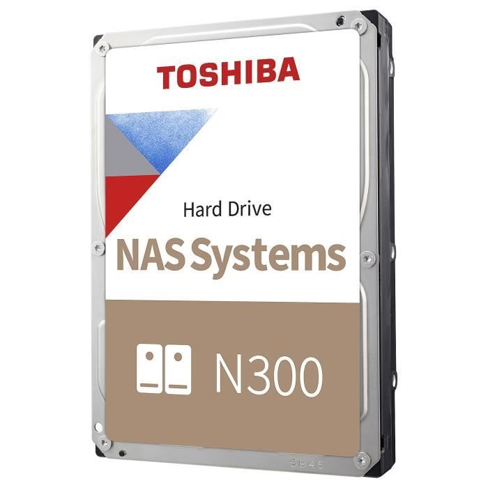 Disque Dur Interne - TOSHIBA - NAS N300 - 4To - 7200 tr/min - 3,5 (HDWG440EZSTA)