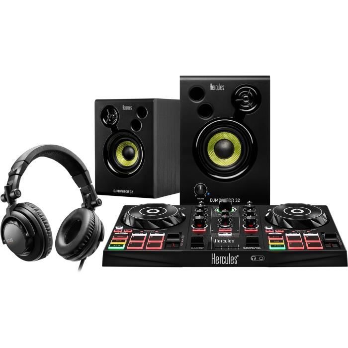 HERCULES DJLEARNING KIT MK2 - Kit DJ tout-en-un pour apprendre a mixer - Logiciels et tutoriels inclus